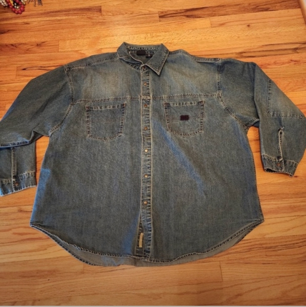 Bugle Boy Classic Blue Denim Shirt - Picture 3 of 3